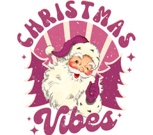 Vintage Santa Claus Christmas Vibes Poster, Retro Holiday Wall Art, Festive Home Decor, Gift Idea