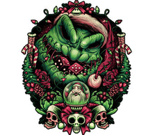 Gothic Santa Claus Art Print, Dark Christmas Decor, Festive Horror Wall Art, Unique Holiday Gift Idea