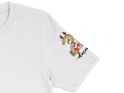 Santa Gnome T-Shirt, Christmas Graphic Tee, Cute Holiday Top, Festive Reindeer Apparel for All Ages