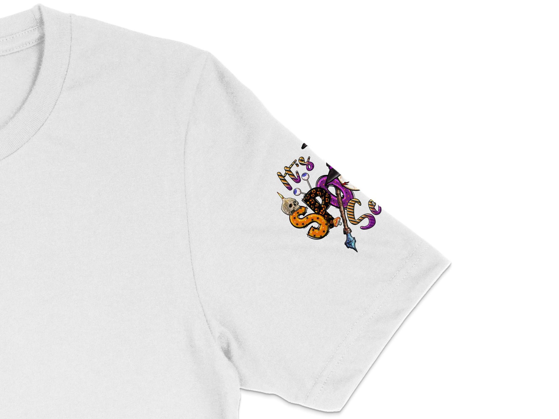 Unique White T-Shirt with Colorful Abstract Monster Design, Trendy Graphic Tee, Unisex Fashion
