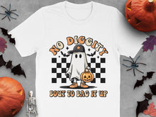 Halloween Ghost T-Shirt, No Diggity Bout to Bag It Up, Funny Spooky Tee, Fall Pumpkin and Skeleton Design, October Apparel