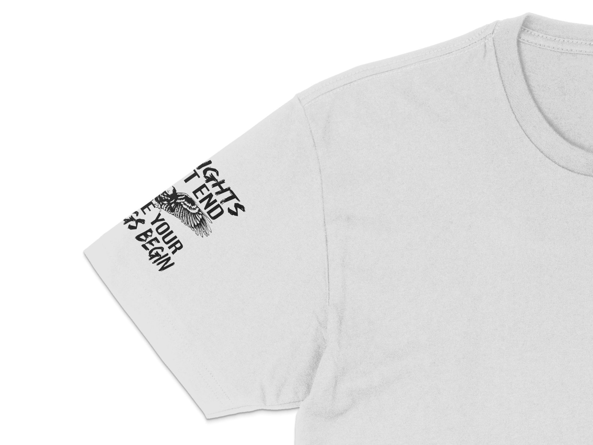 Men's White Graphic T-Shirt with Black Text Design, Casual Streetwear, Fashionable Summer Tee