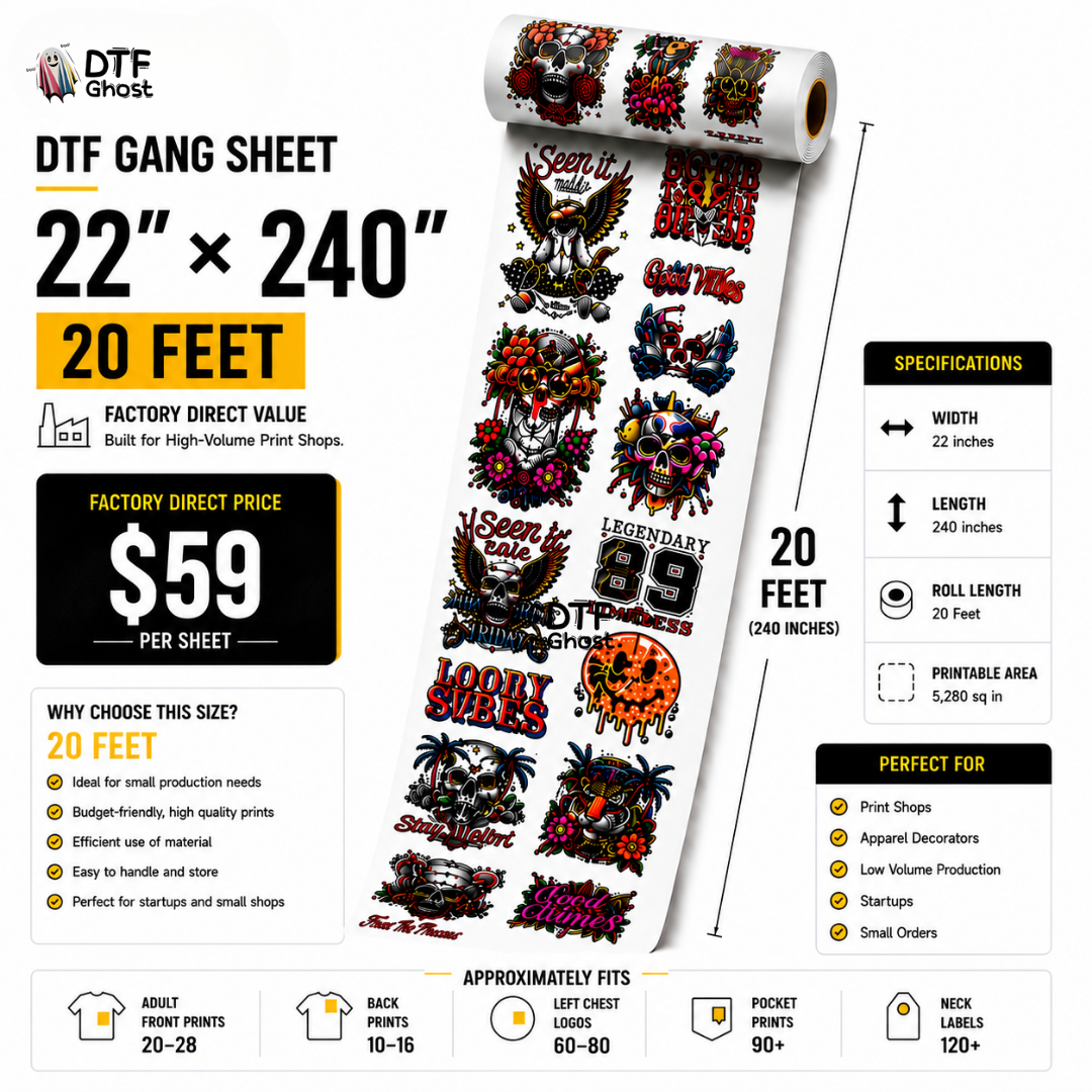 DTF Transfers Gang Sheet Builder