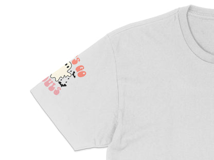 Cute Ghost Graphic T-Shirt, Spooky Fun Tee, Casual Halloween Apparel, Unisex Ghost Print Shirt