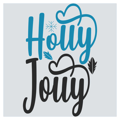 a blue and black lettering that says, holy joy