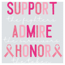 the words support the fighters against admire the survivor