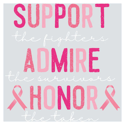 the words support the fighters against admire the survivor