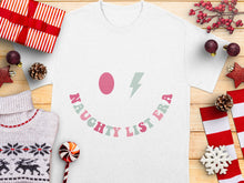 Naughty Lister Christmas T-Shirt, Funny Holiday Tee, Festive Winter Apparel, Unisex Cotton Shirt