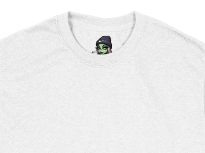 Anime Inspired Graphic T-Shirt, Cool Male Character Design, Casual White Tee, Trendy Streetwear, Unisex Fashion Top