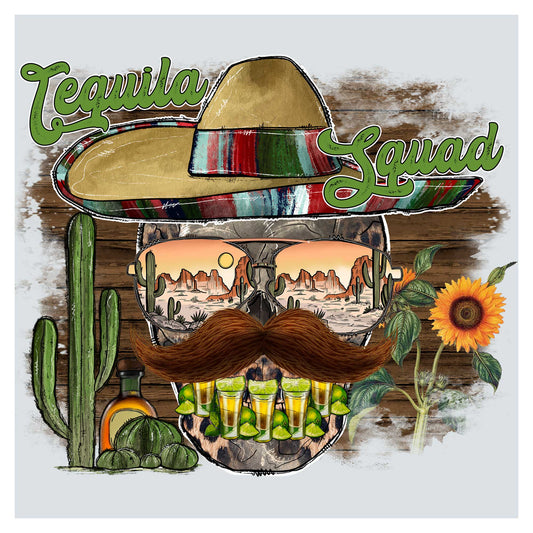 a painting of a mexican skull wearing a sombrero