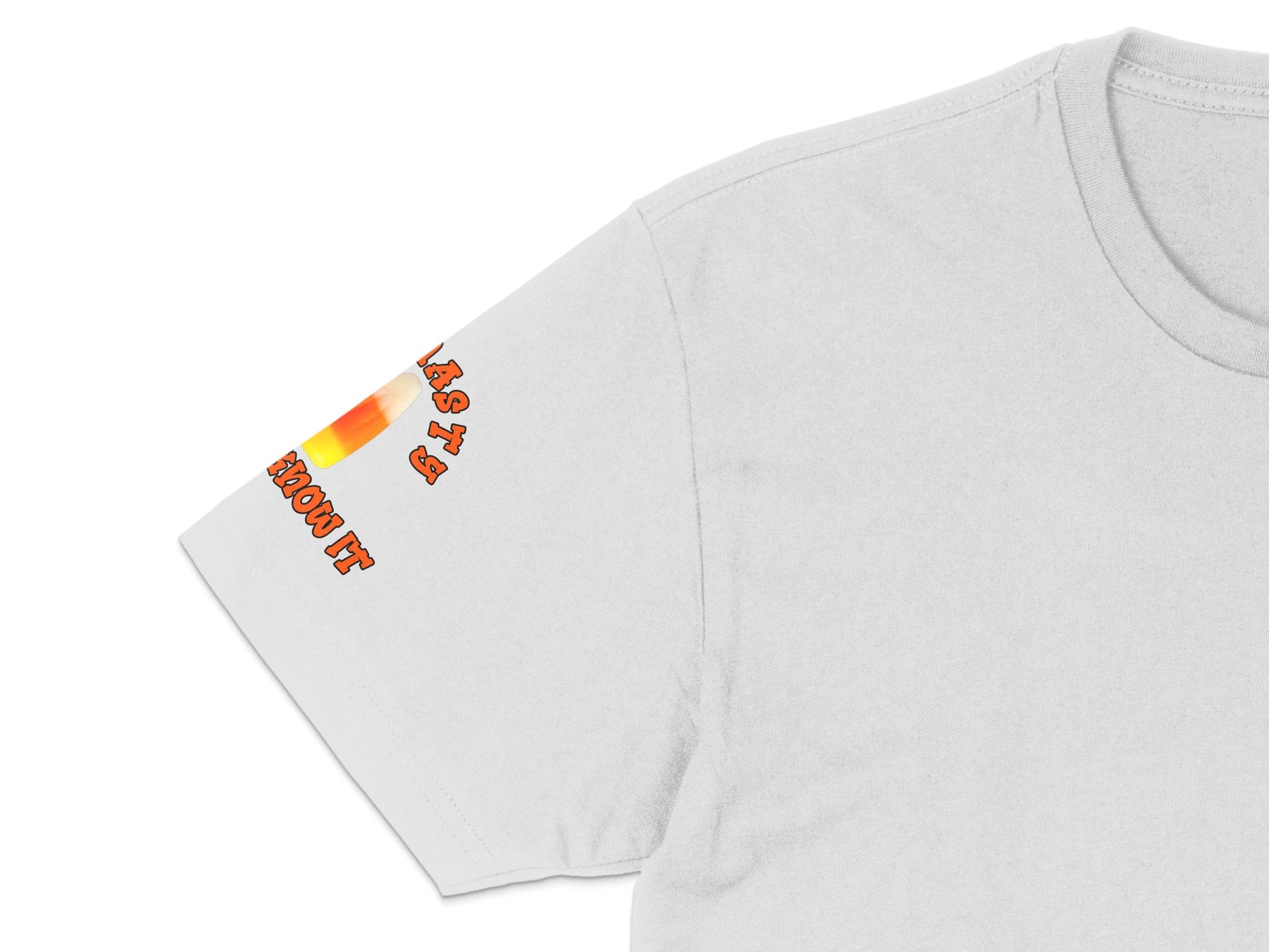 White T-Shirt with Abstract Sunset Design, Casual Unisex Summer Tee, Trendy Streetwear