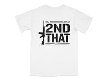 Trendy White Graphic Tee, Bold Black Text '2nd That' Design, Unisex Fashion T-Shirt