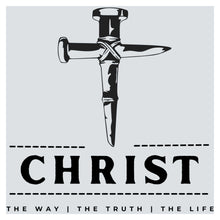 a cross with the words christ on it