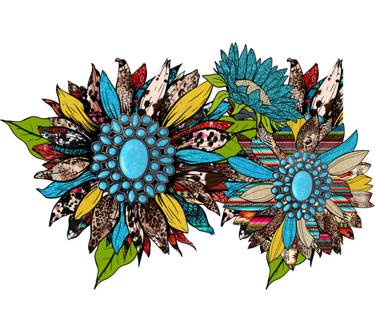 Bohemian Wall Art, Colorful Feather Design, Floral Print, Home Decor, Large Wall Hanging, Vibrant Illustration