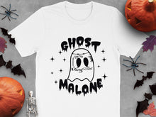 Ghost Malone Halloween T-Shirt, Funny Spooky Graphic Tee, Men’s Women’s Unisex Fall Apparel