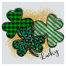 a shamrock with four leaf clovers on it