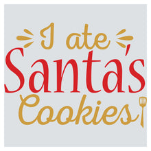 i ate santa's cookies with a fork and spoon