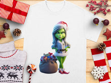 Christmas Grinch Inspired T-Shirt, Holiday Graphic Tee, Festive Clothing, Cute Cartoon Character Shirt