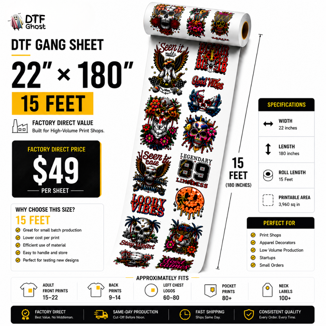 DTF Transfers Gang Sheet Builder