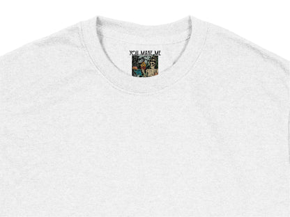 Vintage Graphic T-Shirt, Cat and Fish Bowl Print, Soft Cotton Tee, Casual Wear, Unisex Fashion, Gift Idea