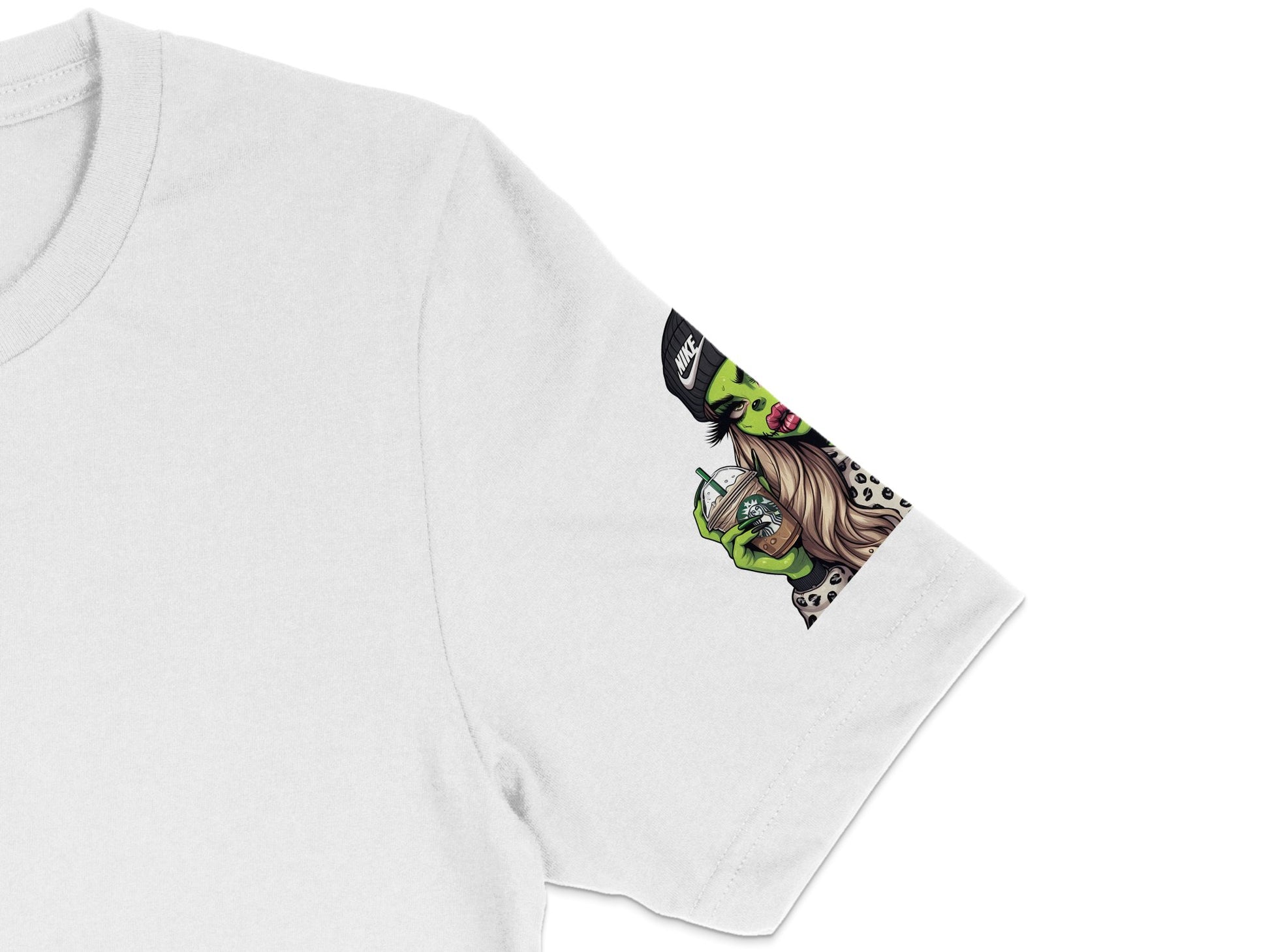 Trendy Alien Graphic T-Shirt, Cool Extraterrestrial Design, Unisex White Tee, Casual Streetwear, Unique UFO Print, Soft Cotton Material