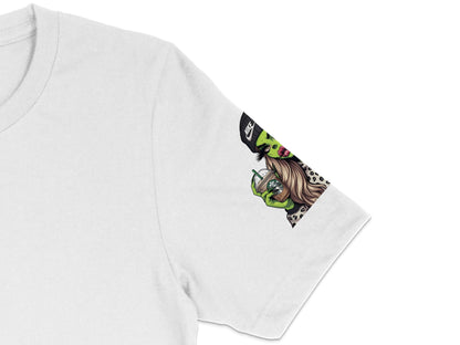 Trendy Alien Graphic T-Shirt, Cool Extraterrestrial Design, Unisex White Tee, Casual Streetwear, Unique UFO Print, Soft Cotton Material