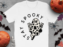 Spooky Ghost T-Shirt, Cute Halloween Graphic Tee, Unisex Fall Fashion, Casual Holiday Apparel