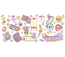 Colorful Kawaii Art Supplies Stickers, Cute Planner Accessories, School Scrapbooking Kit, Creative Stationery Items, Gift for Artists