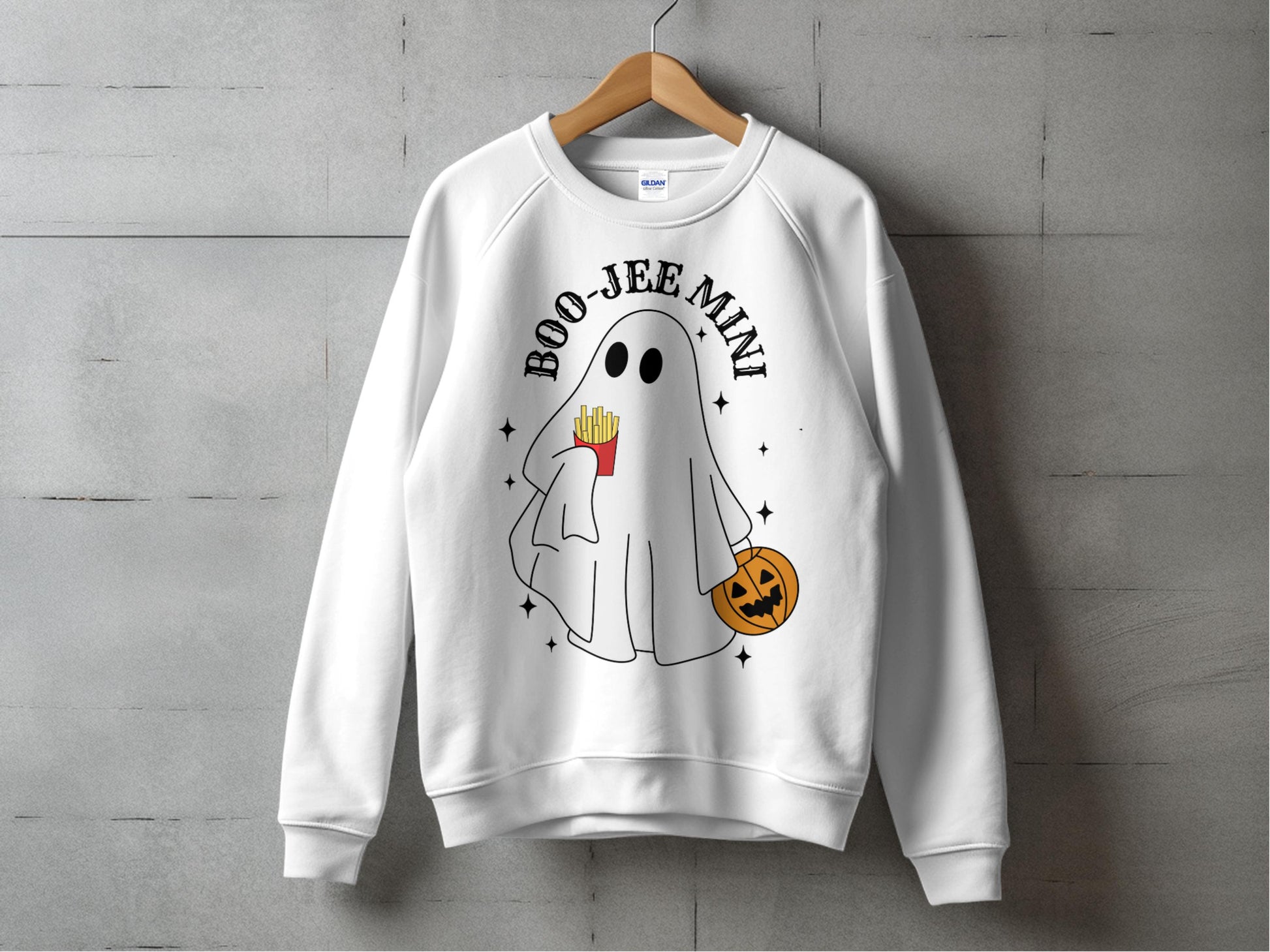 Cute Ghost Halloween Sweatshirt, Boo Crew Festive Fall Top, Spooky Season Casual Pullover