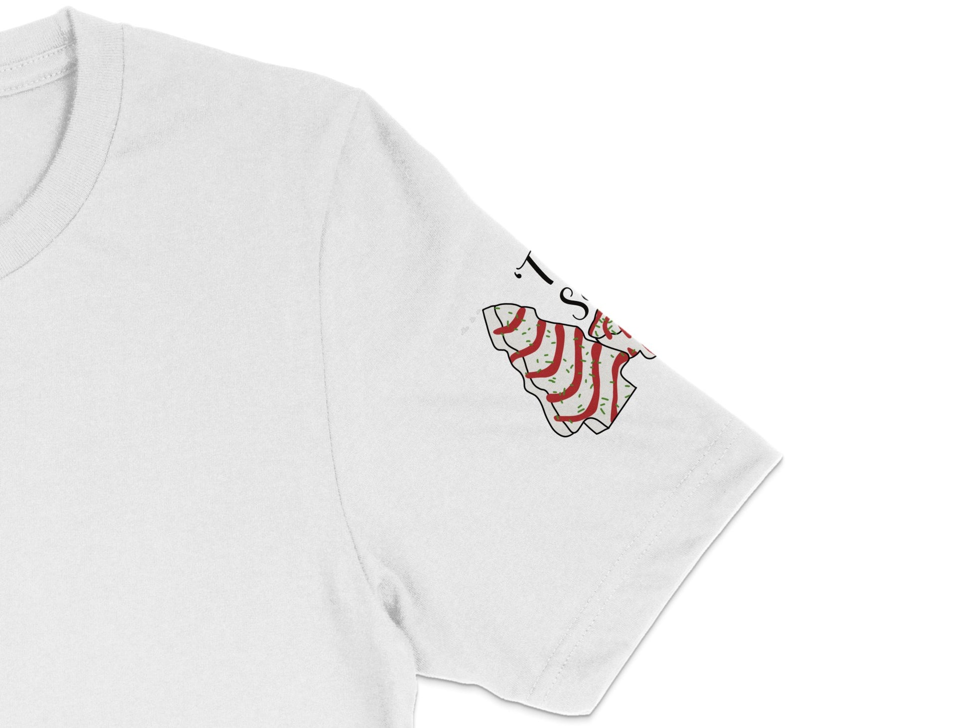 White T-Shirt with Red Striped Rocket Graphic, Unisex Casual Rocket Tee, Trendy Space Design Shirt