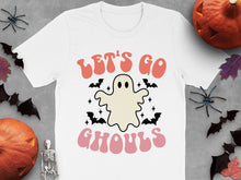 Halloween Ghost T-Shirt 'Let's Go Ghouls' Cute Spooky Tee, Unisex Fall Festival Apparel, October Party Outfit, Fun Ghost Costume