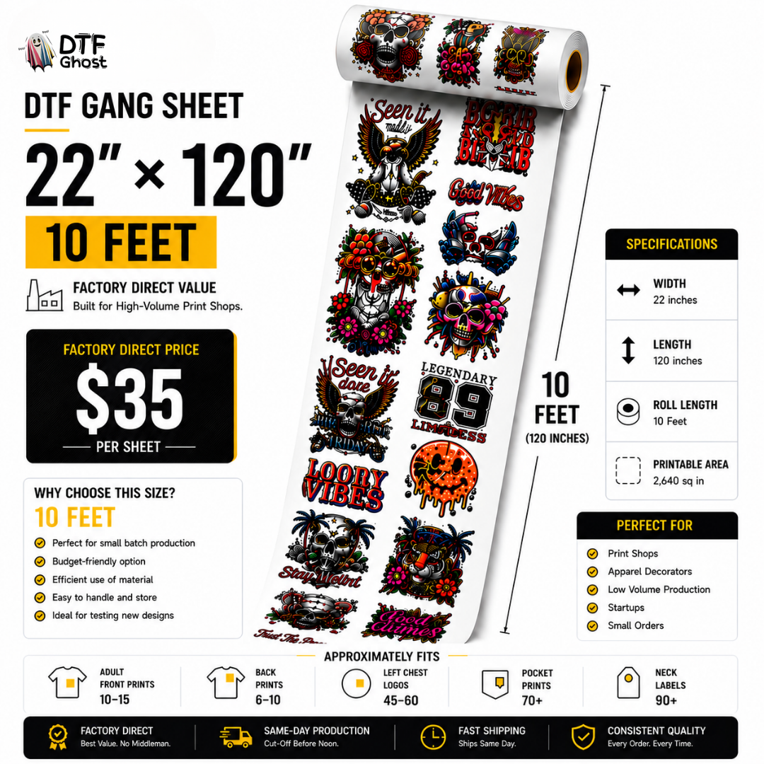 DTF Transfers Gang Sheet Builder