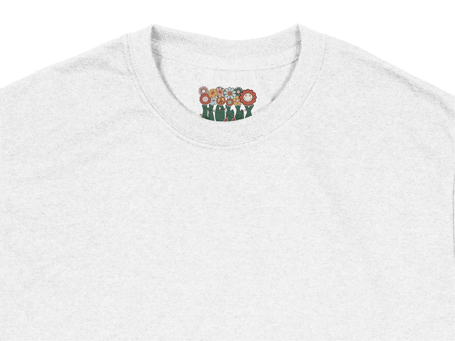 Women's Floral Embroidered T-Shirt, Custom Daisy Design, Casual Summer Top, Unique Flower Apparel