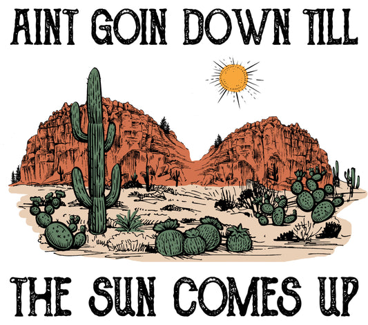 Desert Cactus Sunset Graphic T-Shirt, Vintage Style Nature Print, Outdoor Adventure Tee, Unisex Fashion