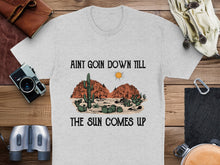 Desert Graphic T-Shirt, Vintage Cactus Sunset Print, Unisex Cotton Tee, Nature Inspired Casual Apparel