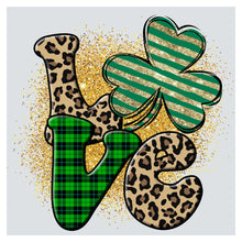 a st patrick's day shamrock and leopard print