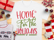 Festive Holiday T-Shirt 'Home for the Holidays' Christmas Casual Wear, Unisex Graphic Tee
