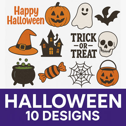 10 Designs Halloween Gang Sheet - PHLW05