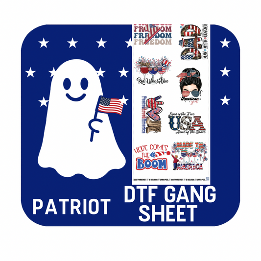 60" Patriot DTF Transfers Gang Sheet - PPAT01