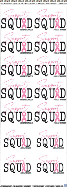 60" Breast Cancer Awareness DTF Transfers Gang Sheet - PBCA03