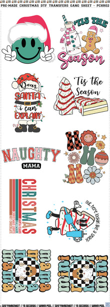 10 Designs Christmas Gang Sheet - PCHR02