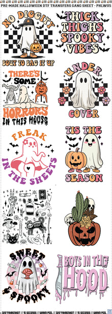 10 Designs Halloween Gang Sheet - PHLW05