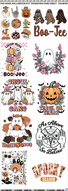 10 Designs Halloween Gang Sheet - PHLW08