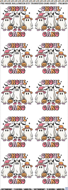 10 Designs Halloween Gang Sheet - PHLW09