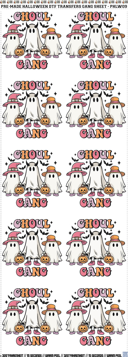 10 Designs Halloween Gang Sheet - PHLW09