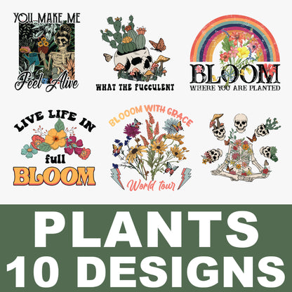 Pre-Made Plants DTF Transfers Gang Sheet - PPLA01
