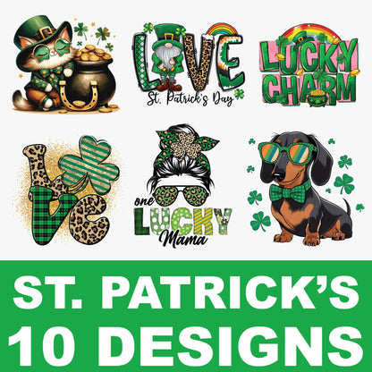 Pre-Made St. Patrick DTF Transfers Gang Sheet - PSP04
