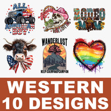 Pre-Made Western DTF Transfers Gang Sheet - PWEST01