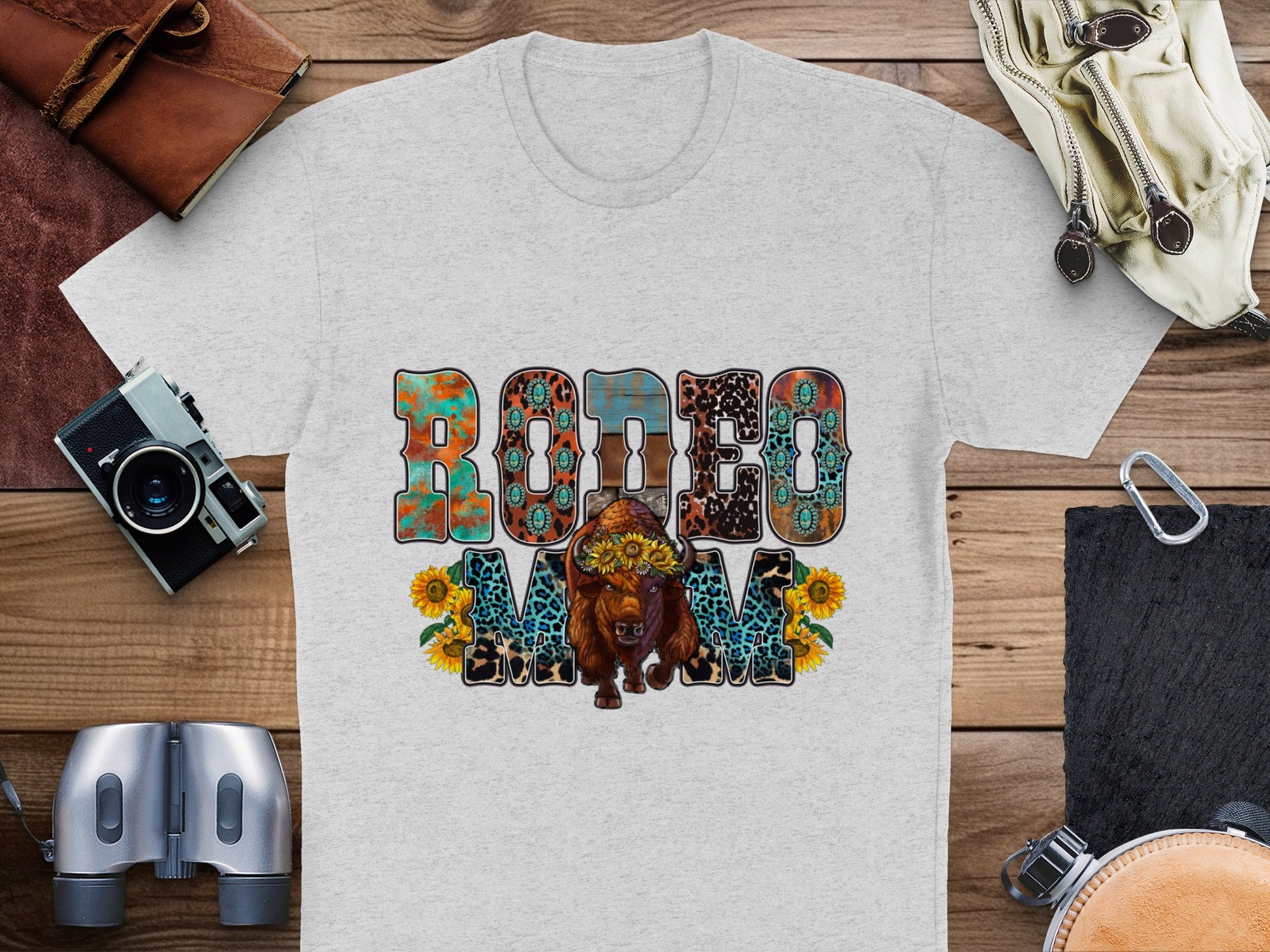 Rodeo Love Graphic T-Shirt, Vintage Western Style Tee, Unisex Casual Fashion, Cowboy Bull Design Shirt