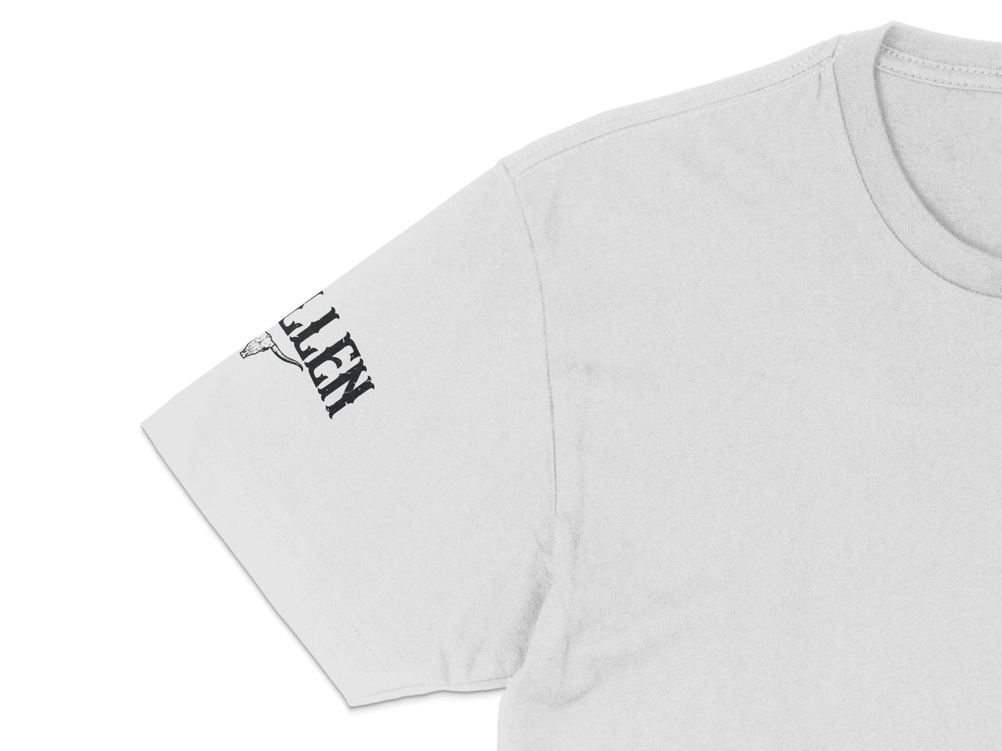 Men's Casual Grey T-Shirt with Black and White Logo, Soft Cotton, Short Sleeve, Crew Neck Shirt